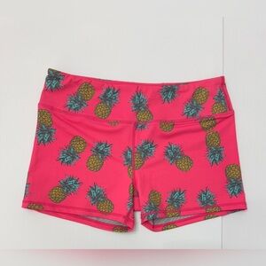 IAB 3 Inch Pineapple Hot Pink Shorts - L